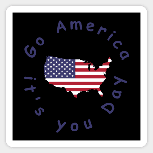 Happy Birthday America Sticker